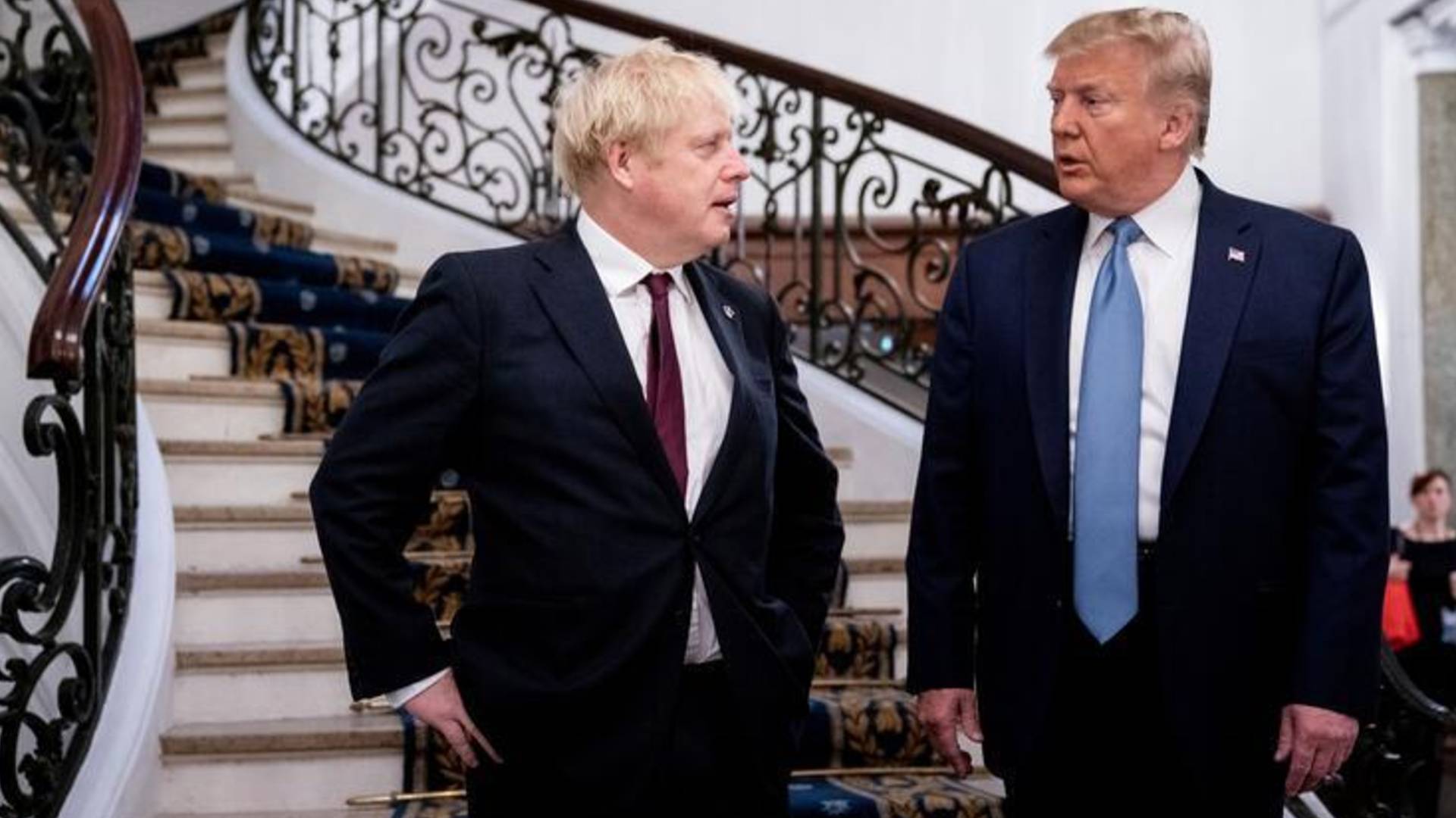 Donald Trump ile Boris Johnson görüştü