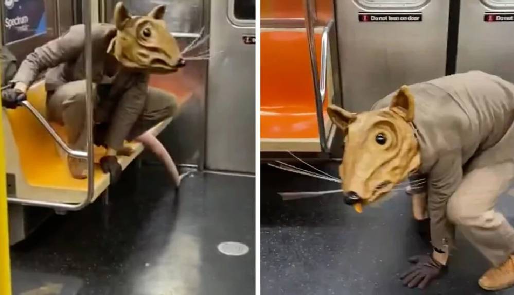 New York metrosunda şaşırtan görüntü