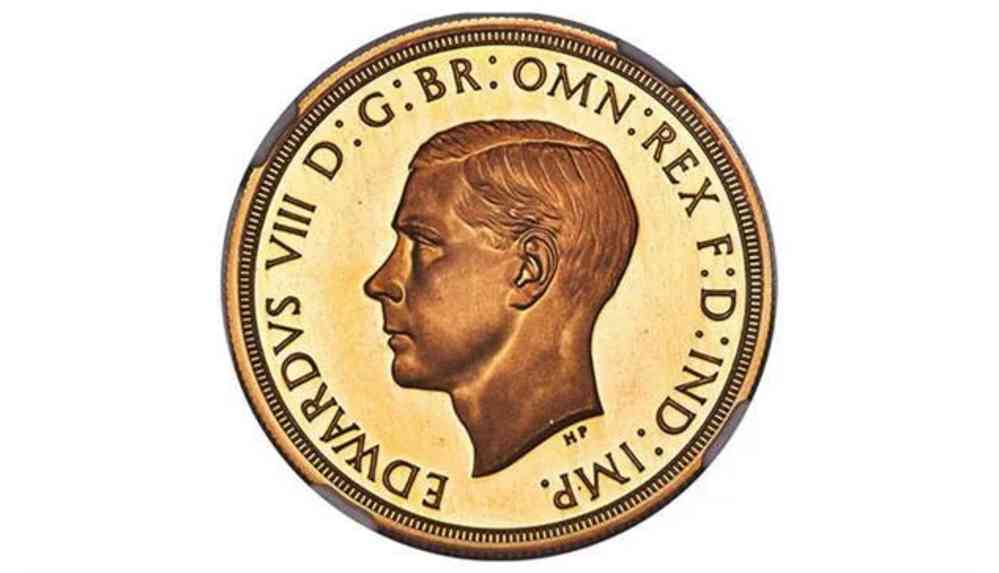 İngiltere Kralı 8. Edward adına basılan para 1.65 milyon sterlinle satıldı.