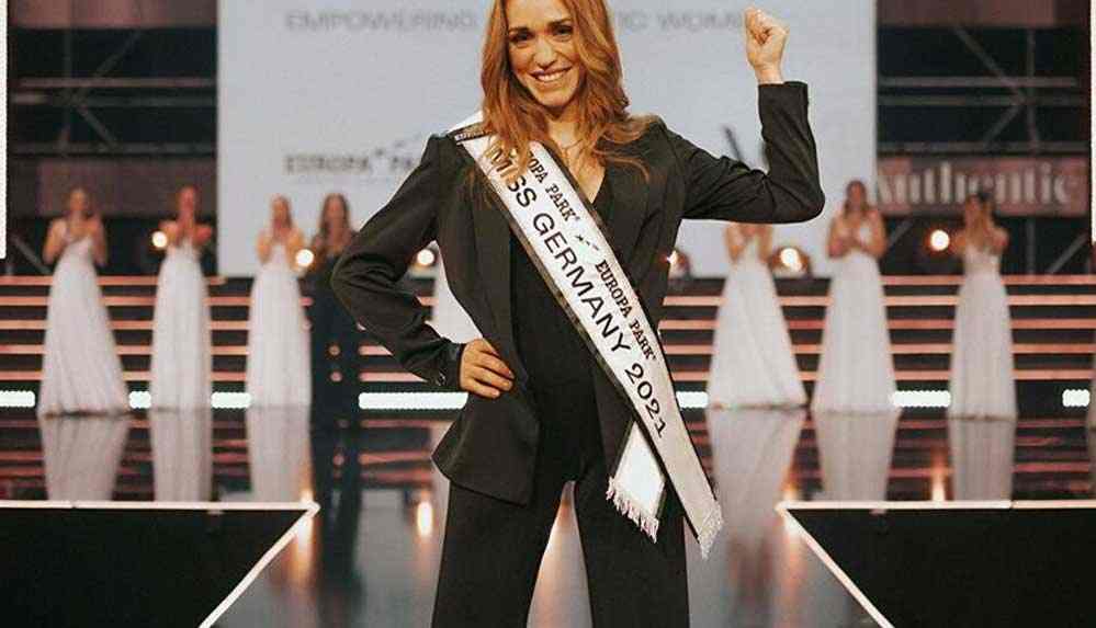 Mayolu defilenin yapılmadığı ‘Almanya Güzellik Yarışması’nı 2 çocuk annesi Anja Kallenbach kazandı