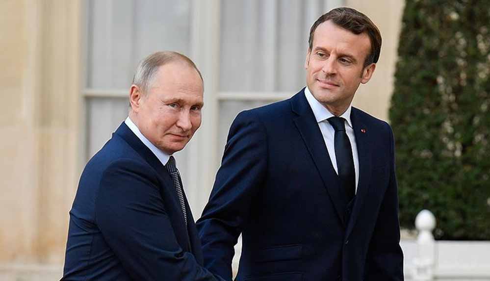 Putin-ve-Macron,-Libya-ve-Karabağ-hakkında-görüştü
