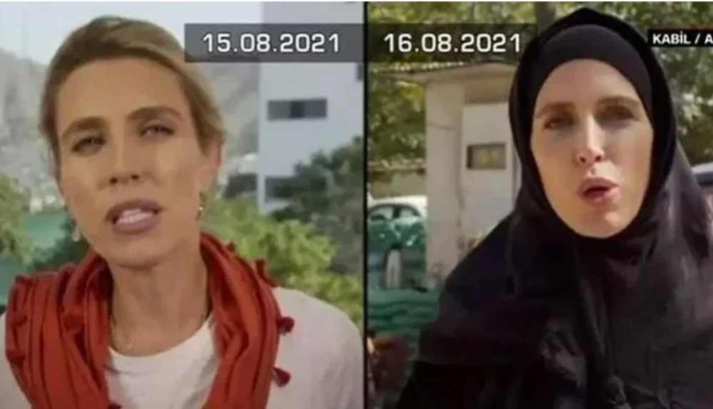 Afganistan'daki CNN muhabiri bir gecede çarşafa girdi!