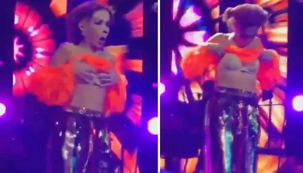 Konserde Dans Ederken Kıyafetinin Azizliğine Uğrayarak İç Çamaşırı Görünen Yıldız Tilbe, Herkesi Güldürdü