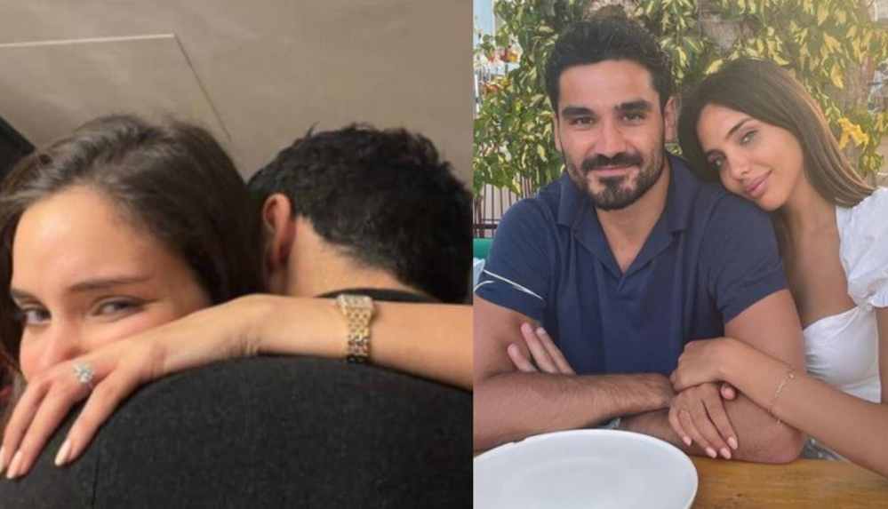 Manchester City oyuncusu İlkay Gündoğan sevgilisi Sara Arfaoui'ye evlenme teklifi etti