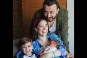 Ikinci-kez-anne-olan-Hazal-Kayadan-4-kisilik-aile-pozu-Kapkaranlik-gunlerde-bize-umut-isigi-gibi-gelen…