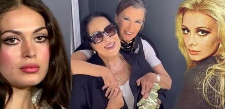 Yeşilçam yıldızları Filiz Akın ile Türkan Şoray buluştu