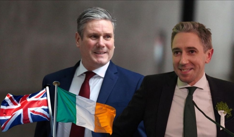 Starmer, ‘ilişkileri sıfırlama’ politikası kapsamında İrlanda Başbakanı Harris ile görüştü
