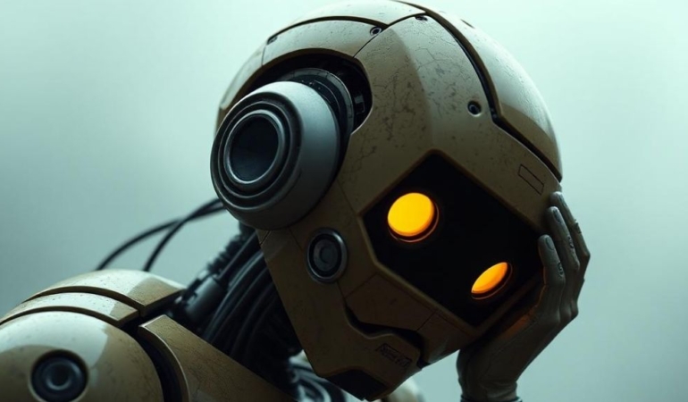 Depresyona giren robot canına kıydı