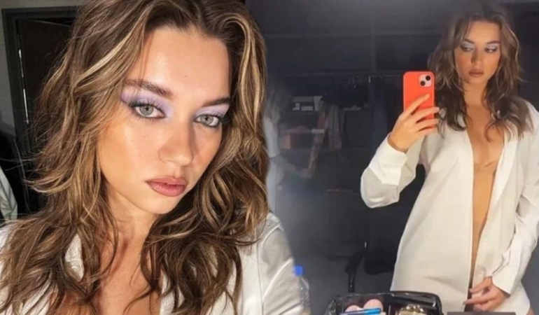 Afra Saraçoğlu’nu gören çıplak sandı