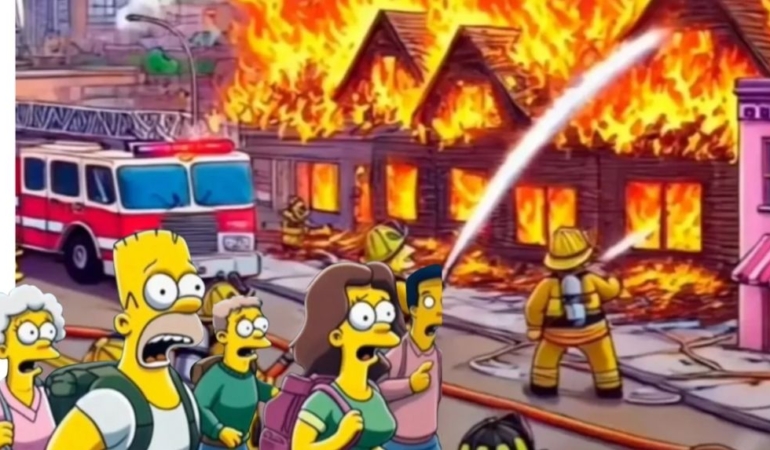Simpsonlar’ın California yangınını yıllar önce bilmiş! Çizgi dizinin kehanetleri devam ediyor