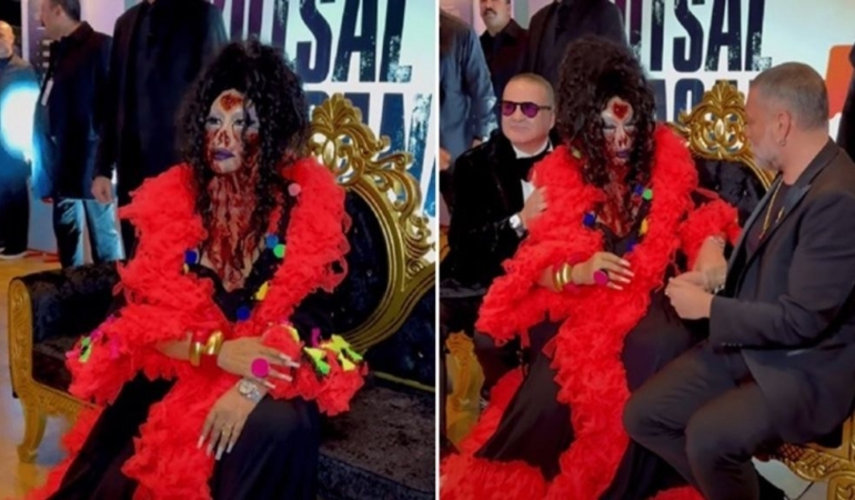 Bülent Ersoy galaya zombi kılığında geldi: Kutsal Damacana serisinin yeni filminde rol alıyor!