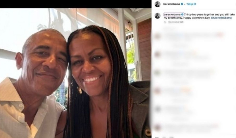 Jennifer Aniston ile aldattığı iddia ediliyordu: Barack Obama’dan Michelle Obama’yla yeni paylaşım