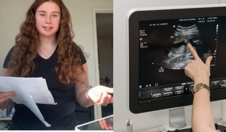Hamile olduğunu öğrendikten saatler sonra doğum yaptı!