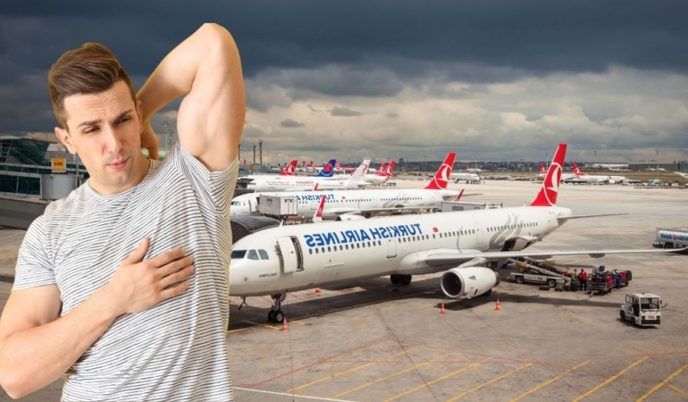 THY uçağında ter krizi! Yolcu uçaktan apar topar indirildi