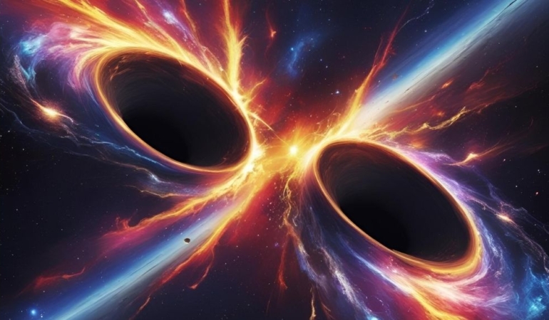 Uzayda dev çarpışma: En büyük kara delik birleşmesi kaydedildi