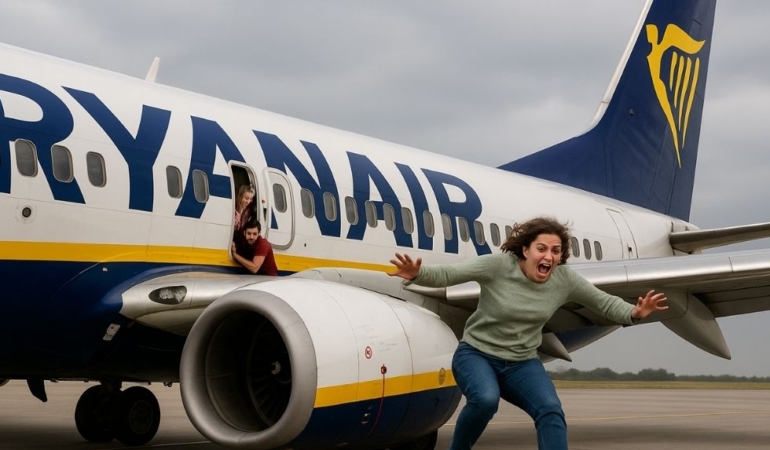 Manchester’a gidecek yolcular panikle uçaktan atladı